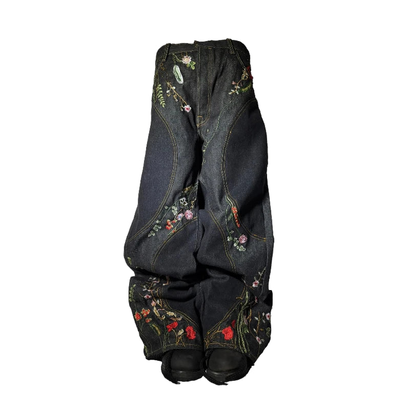 "LES FLEURS DU MAL" Jeans
