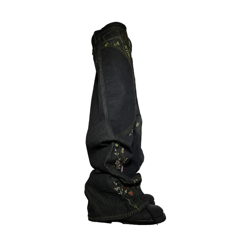 "LES FLEURS DU MAL" Jeans
