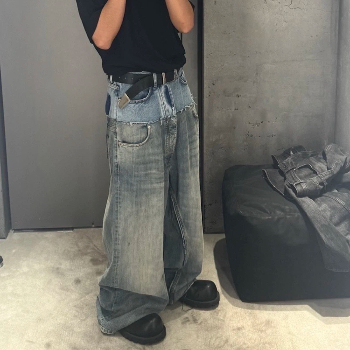 Zankoo Double-Waist Jeans