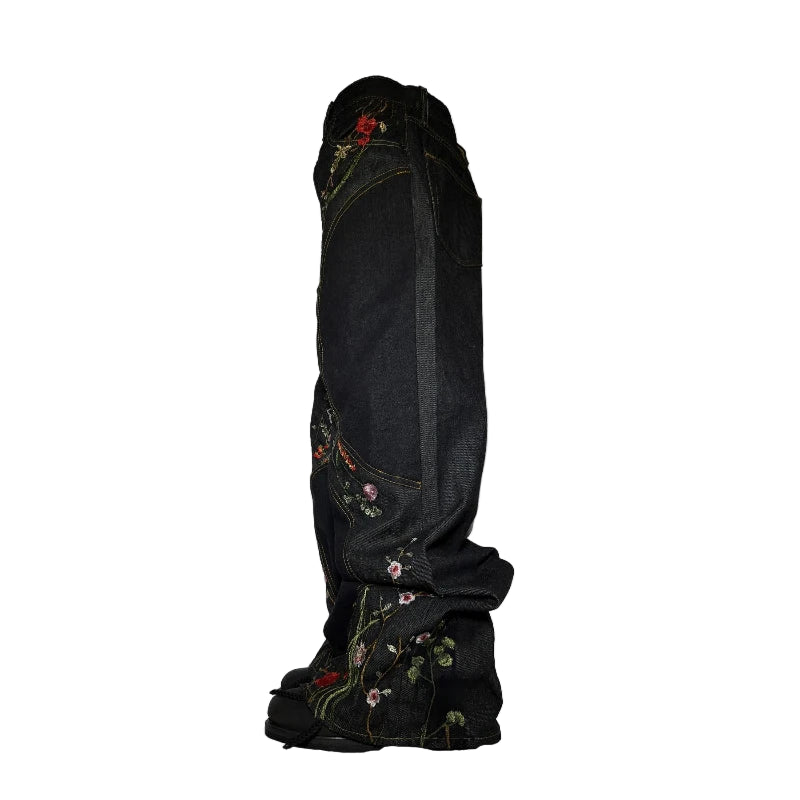 "LES FLEURS DU MAL" Jeans