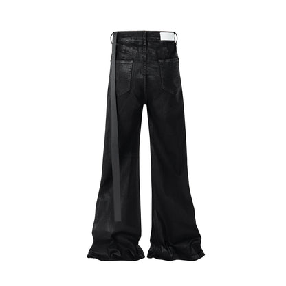 Zankoo Flared Leather Pants