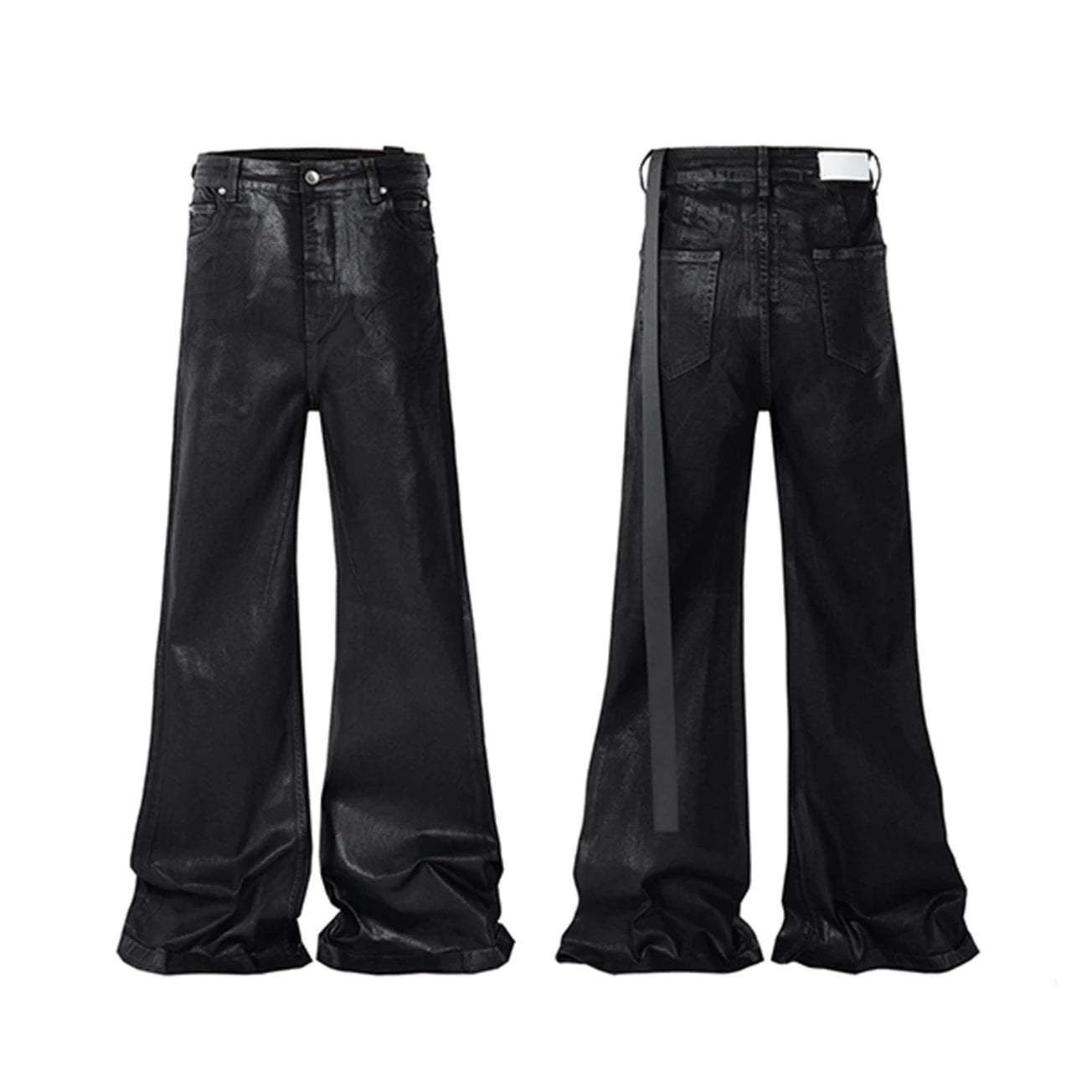 Zankoo Flared Leather Pants